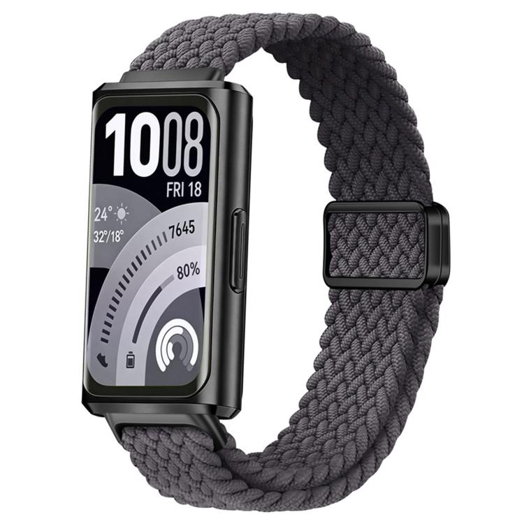 For Huawei Band 11 / Band 11 Pro Slide Magnetic Clasp Nylon Woven Loop Watch Band