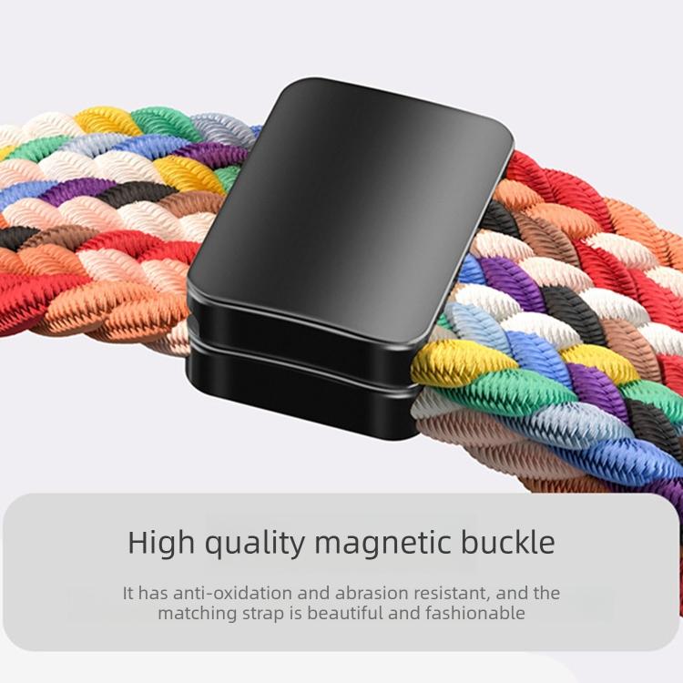 For Huawei Band 11 / Band 11 Pro Slide Magnetic Clasp Nylon Woven Loop Watch Band