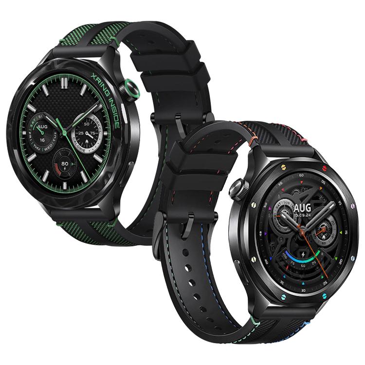 For Xiaomi Watch S5 46mm Fluorocarbon Rubber Composite Nylon Watch Band