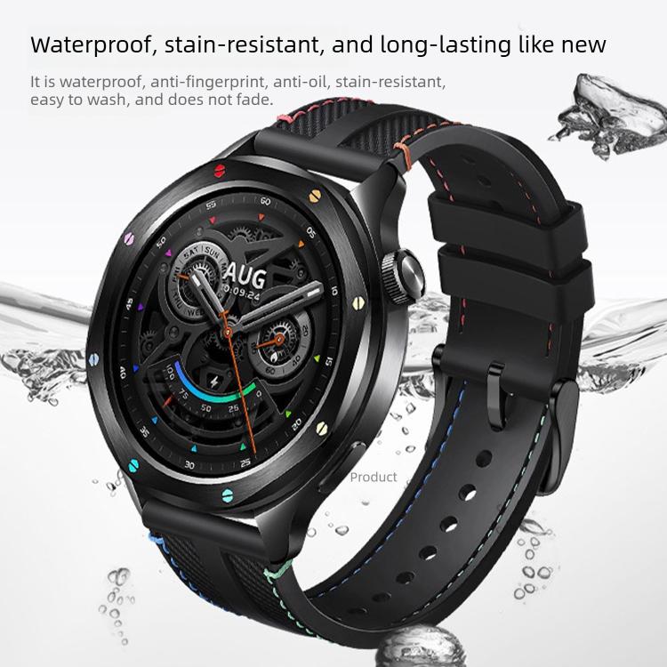 For Xiaomi Watch S5 46mm Fluorocarbon Rubber Composite Nylon Watch Band
