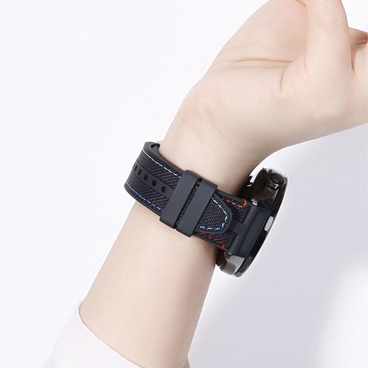 For Xiaomi Watch S5 46mm Fluorocarbon Rubber Composite Nylon Watch Band