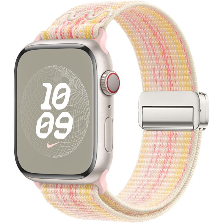 For Apple Watch 46mm / 49mm / 45mm / 44mm Magnetic Buckle Loop Nylon Watch Band
