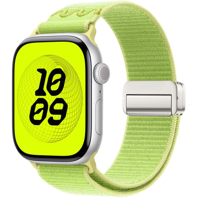 For Apple Watch 46mm / 49mm / 45mm / 44mm Magnetic Buckle Loop Nylon Watch Band