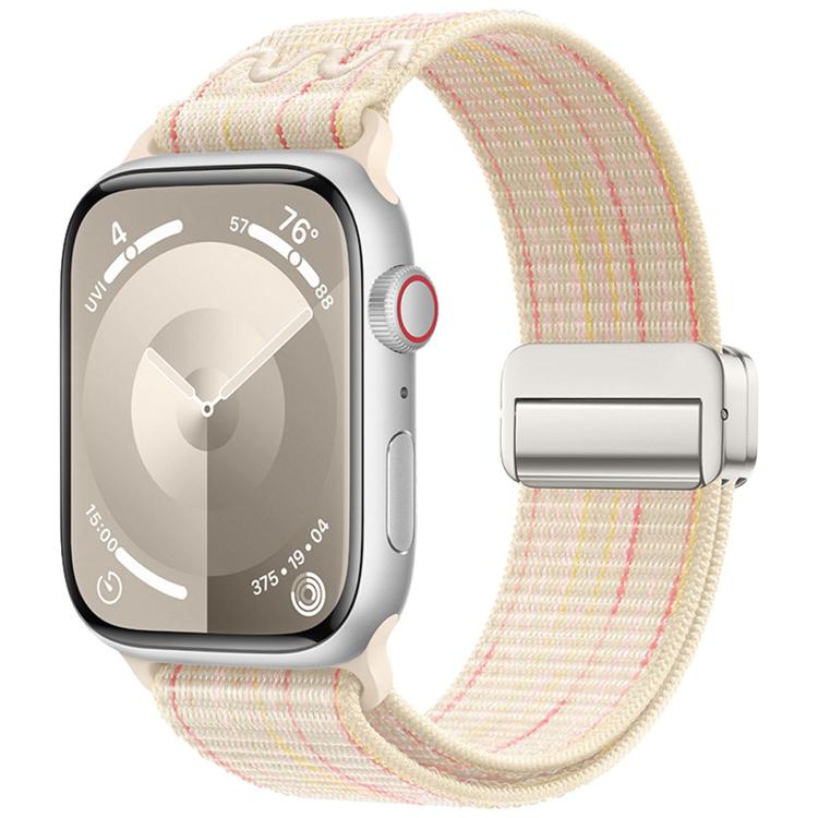 For Apple Watch 46mm / 49mm / 45mm / 44mm Magnetic Buckle Loop Nylon Watch Band