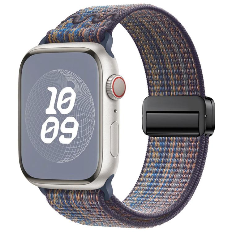 For Apple Watch 46mm / 49mm / 45mm / 44mm Magnetic Buckle Loop Nylon Watch Band