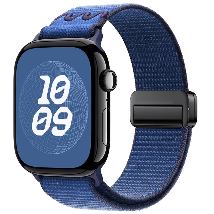 For Apple Watch 42mm / 41mm / 40mm / 38mm Magnetic Buckle Loop Nylon Watch Band