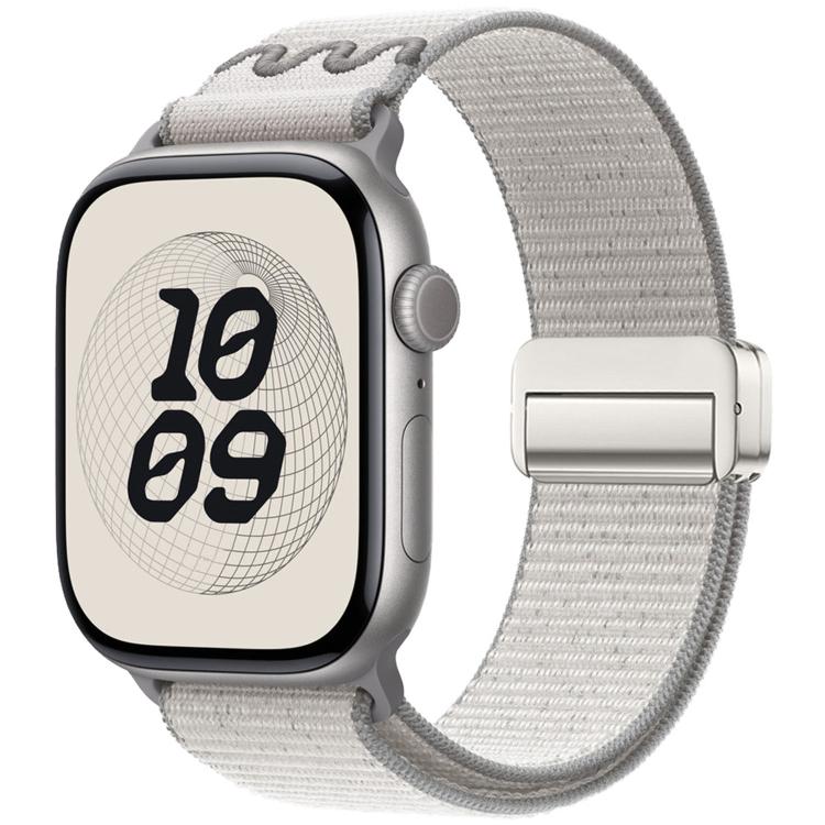 For Apple Watch 42mm / 41mm / 40mm / 38mm Magnetic Buckle Loop Nylon Watch Band