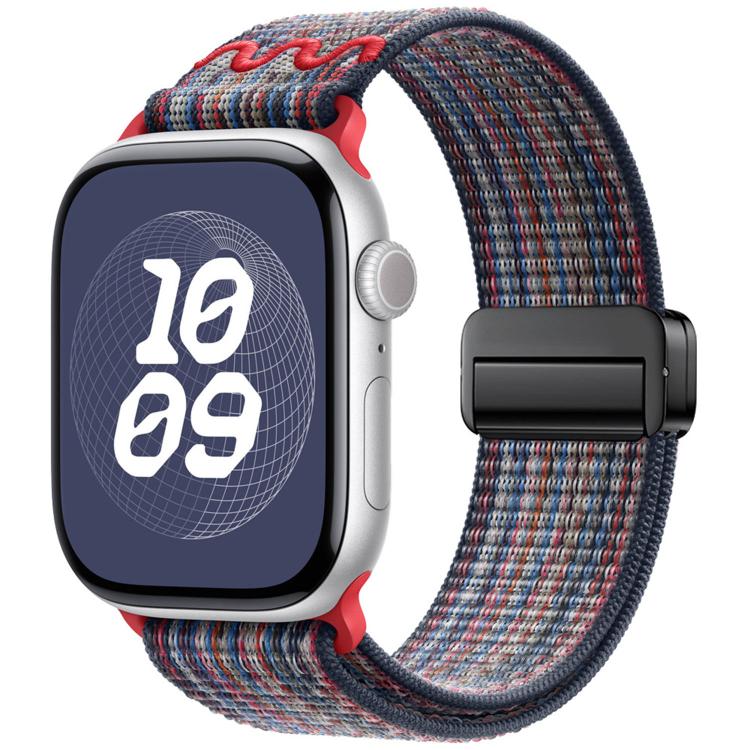 For Apple Watch 42mm / 41mm / 40mm / 38mm Magnetic Buckle Loop Nylon Watch Band