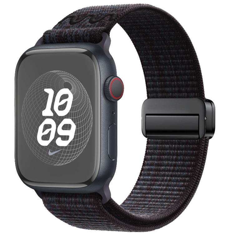For Apple Watch 42mm / 41mm / 40mm / 38mm Magnetic Buckle Loop Nylon Watch Band