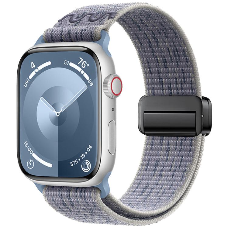 For Apple Watch 42mm / 41mm / 40mm / 38mm Magnetic Buckle Loop Nylon Watch Band