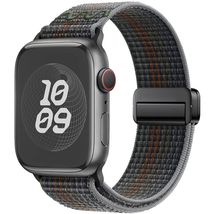 For Apple Watch 42mm / 41mm / 40mm / 38mm Magnetic Buckle Loop Nylon Watch Band