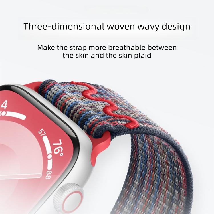 For Apple Watch 46mm / 49mm / 45mm / 44mm Magnetic Buckle Loop Nylon Watch Band