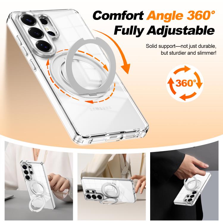 For Samsung Galaxy A35 5G Electroplated Cat-Eye Frame Magnetic MagSafe Shockproof Phone Case
