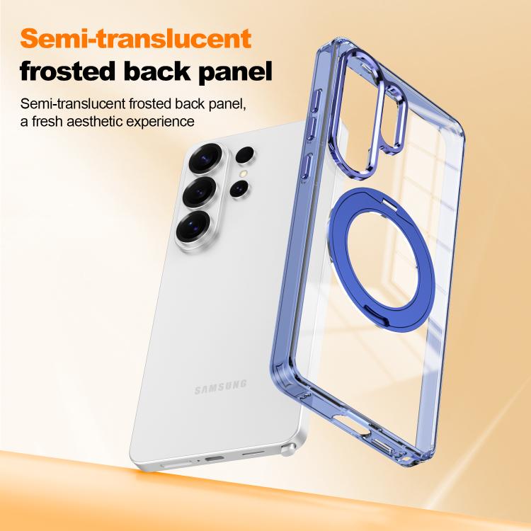 For Samsung Galaxy A35 5G Electroplated Cat-Eye Frame Magnetic MagSafe Shockproof Phone Case