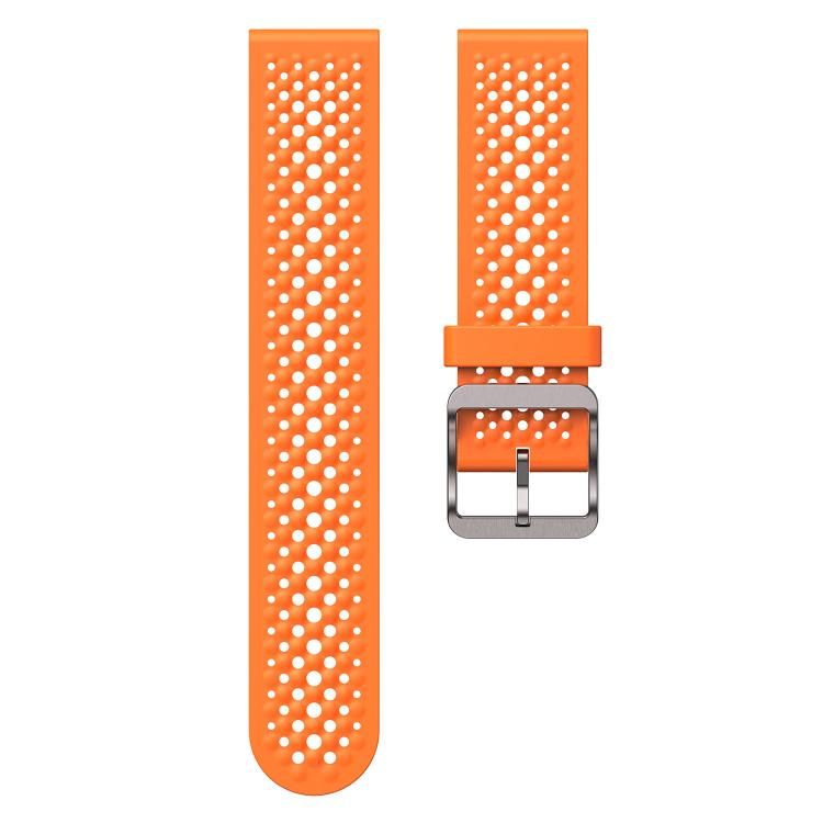18mm Perforated Breathable Pin Buckle Silicone Watch Band