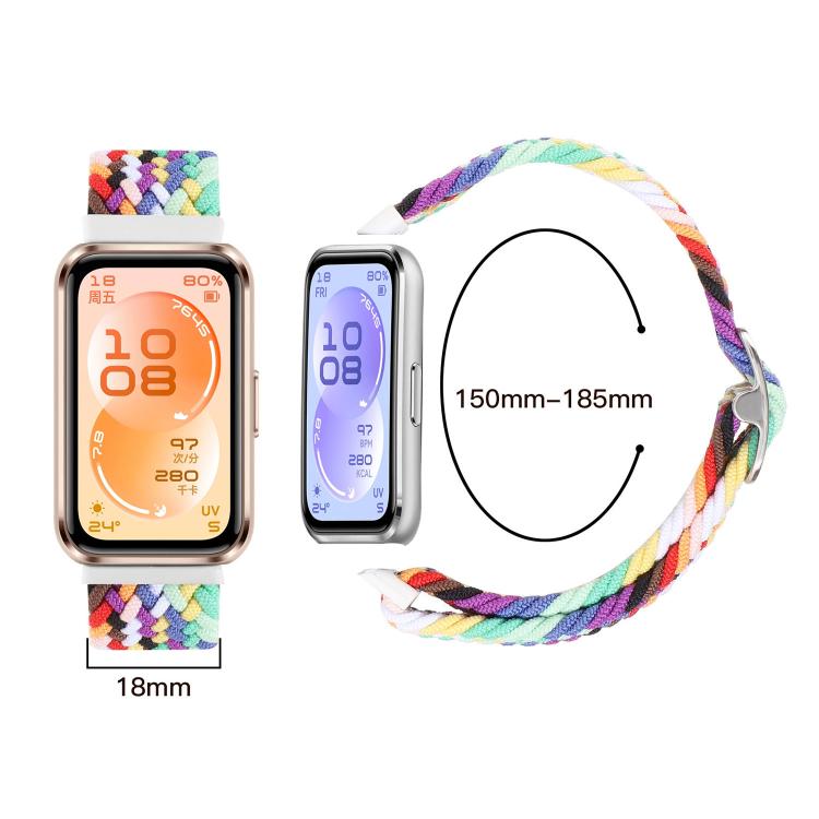 For Huawei Band 11 / Band 11 Pro Slide Buckle Nylon Woven Watch Band