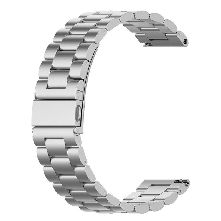 For Huawei Watch GT Runner 2 Three Beads Folding Clasp Stainless Steel Watch Band