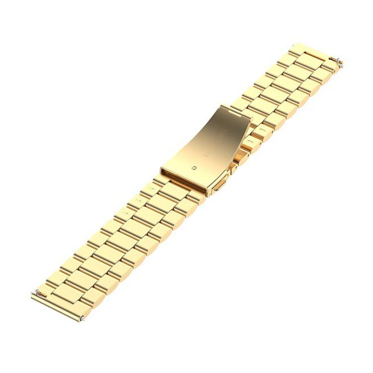 For Huawei Watch GT Runner 2 Three Beads Folding Clasp Stainless Steel Watch Band