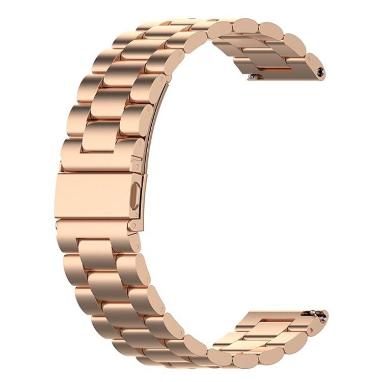 For Huawei Watch GT Runner 2 Three Beads Folding Clasp Stainless Steel Watch Band