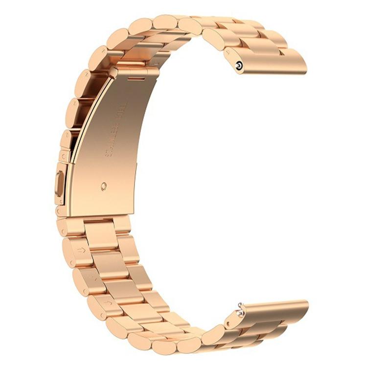 For Huawei Watch GT Runner 2 Three Beads Folding Clasp Stainless Steel Watch Band