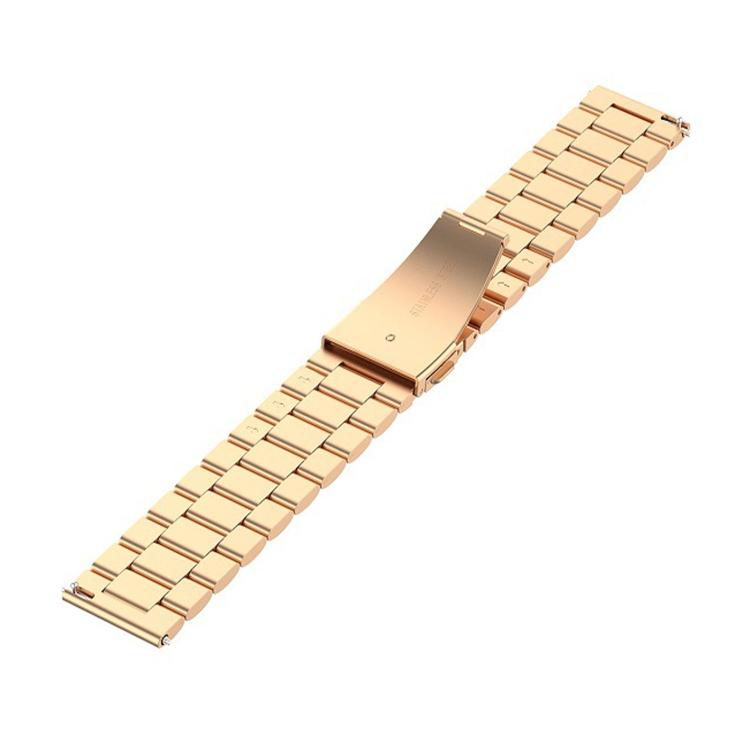 For Huawei Watch GT Runner 2 Three Beads Folding Clasp Stainless Steel Watch Band