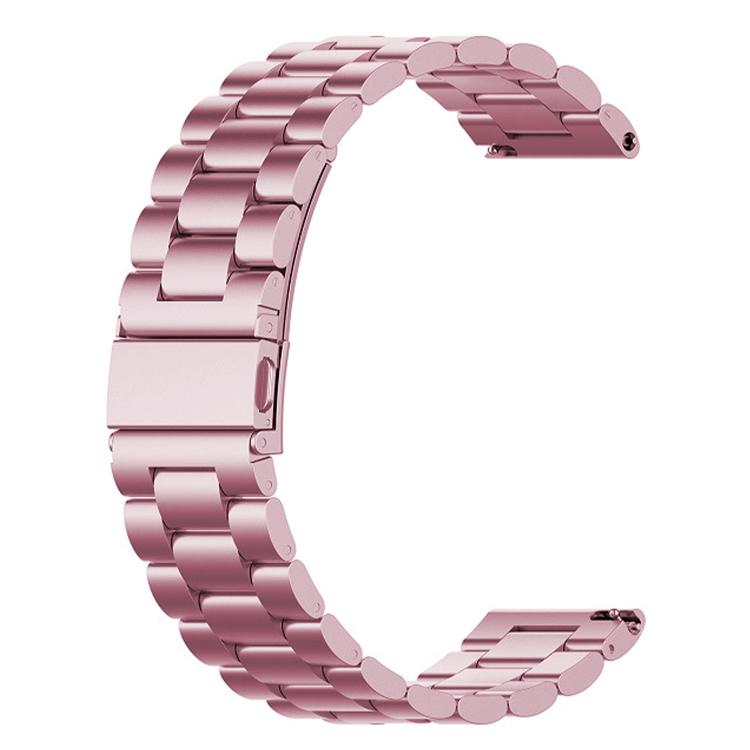 For Huawei Watch GT Runner 2 Three Beads Folding Clasp Stainless Steel Watch Band