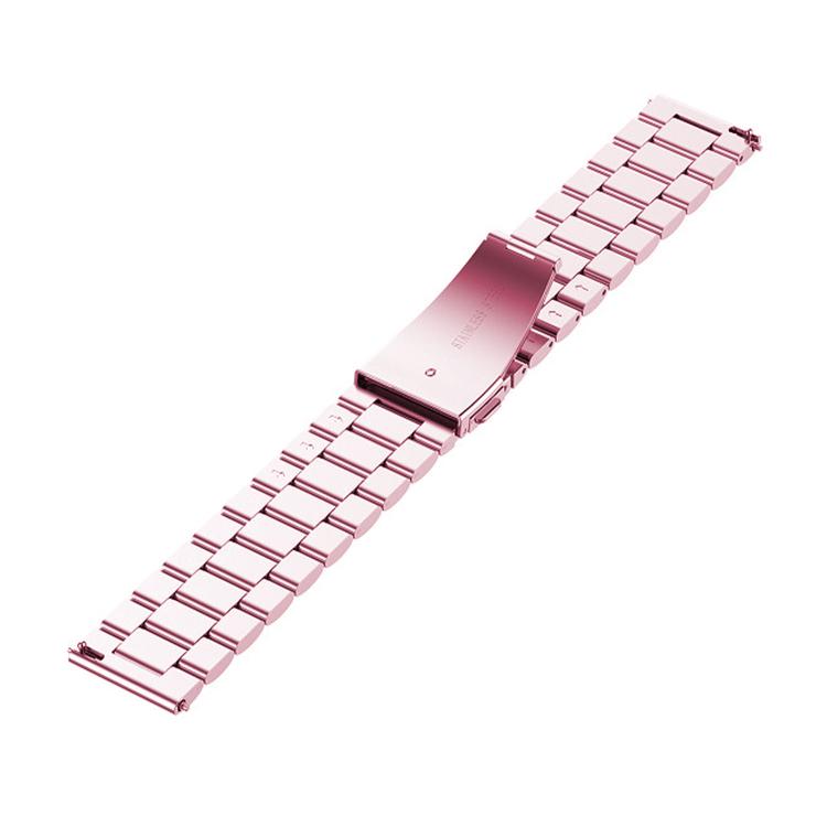 For Huawei Watch GT Runner 2 Three Beads Folding Clasp Stainless Steel Watch Band