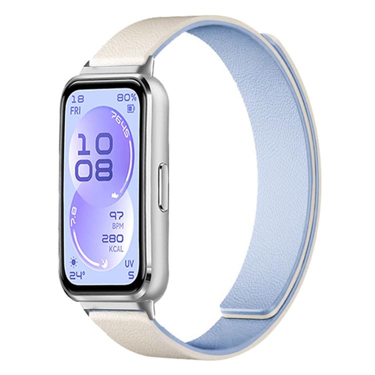 For Huawei Band 11 / Band 11 Pro Lychee Texture Soft Magnetic Silicone Watch Band
