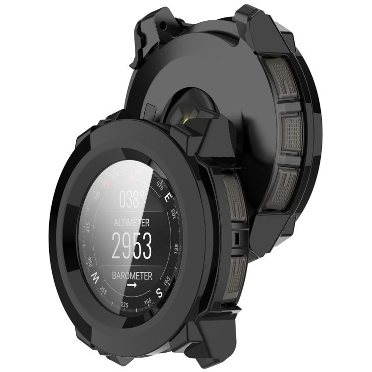For Garmin Instinct 3 AMOLED / Solar 45mm Tempered Film Integrated PC Watch Protective Case