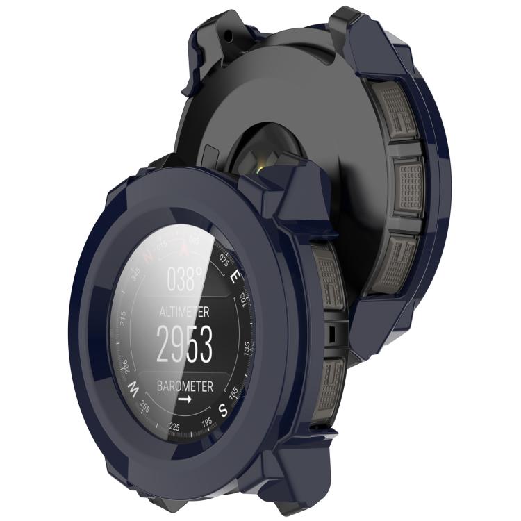 For Garmin Instinct 3 AMOLED / Solar 45mm Tempered Film Integrated PC Watch Protective Case