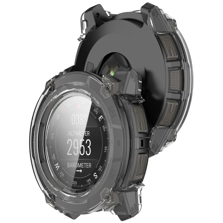 For Garmin Instinct 3 AMOLED / Solar 45mm Tempered Film Integrated PC Watch Protective Case