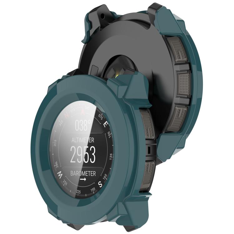 For Garmin Instinct 3 AMOLED / Solar 50mm Tempered Film Integrated PC Watch Protective Case