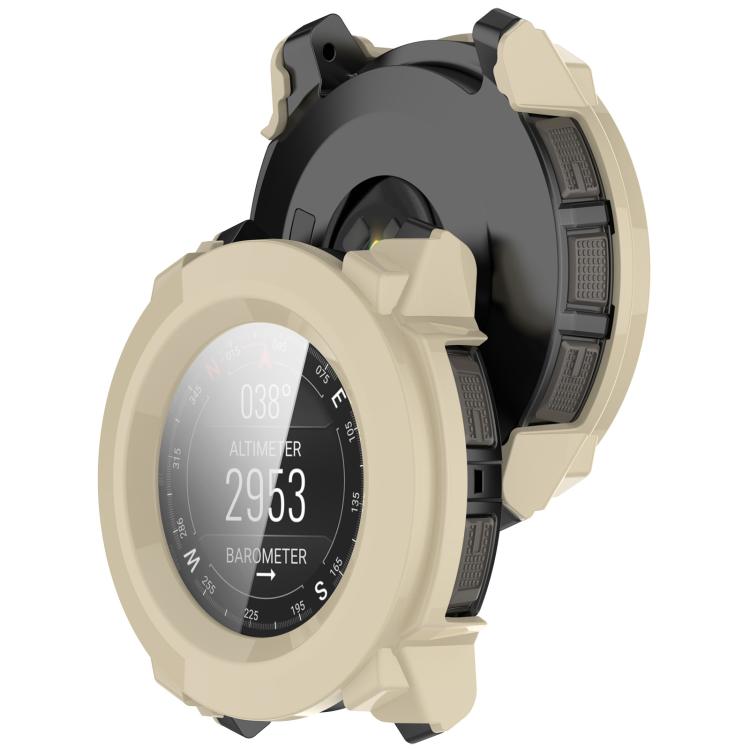 For Garmin Instinct 3 AMOLED / Solar 50mm Tempered Film Integrated PC Watch Protective Case