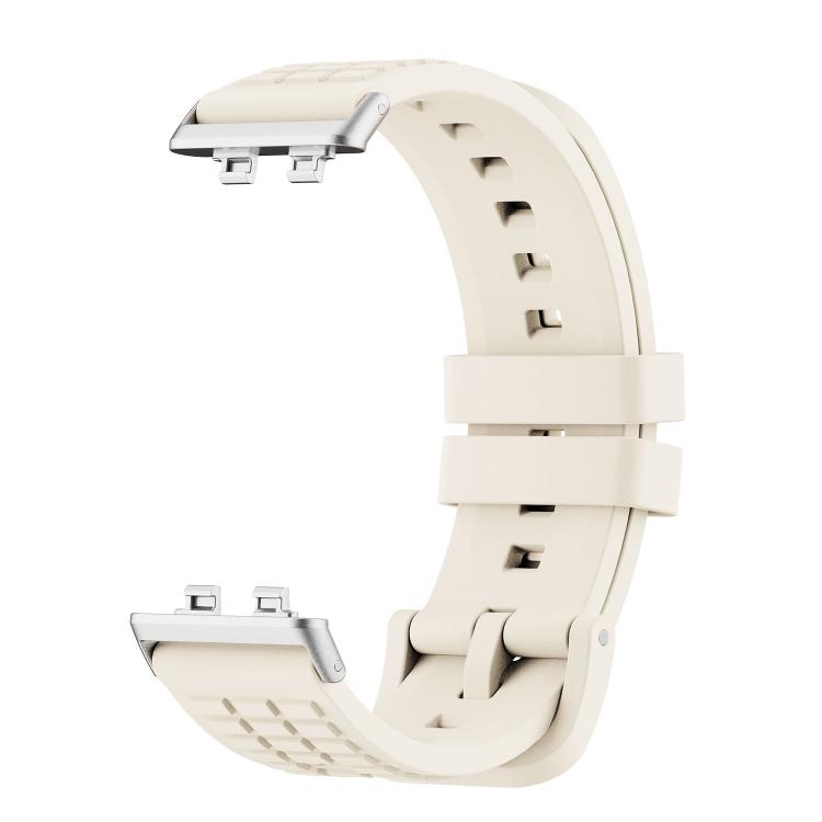 For Huawei Band 11 / Band 11 Pro Knurled Texture Solid Color Silicone Watch Band