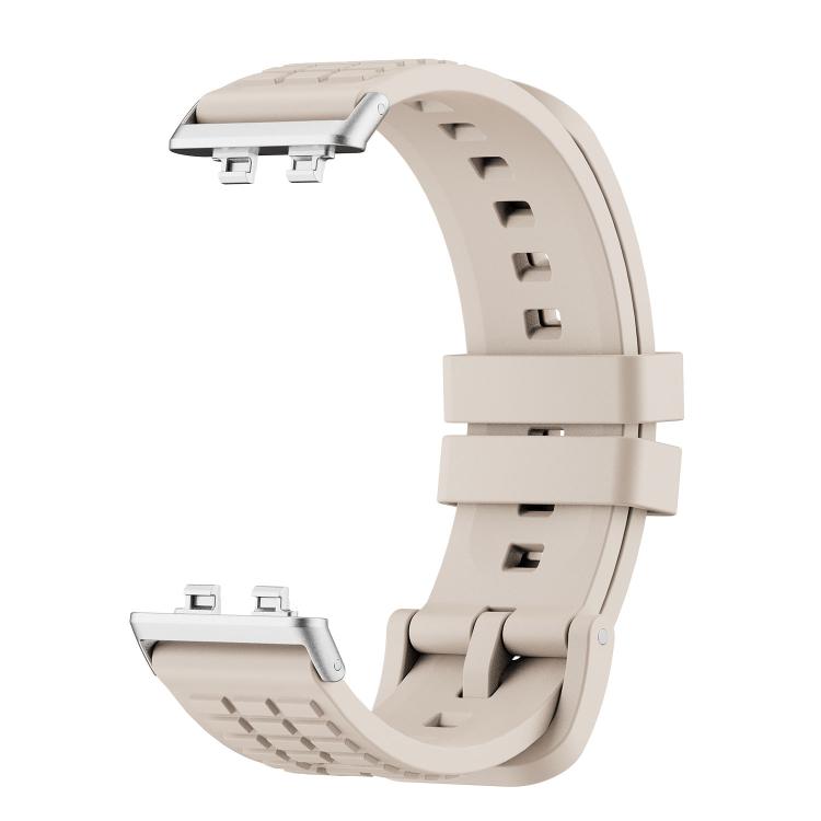 For Huawei Band 11 / Band 11 Pro Knurled Texture Solid Color Silicone Watch Band
