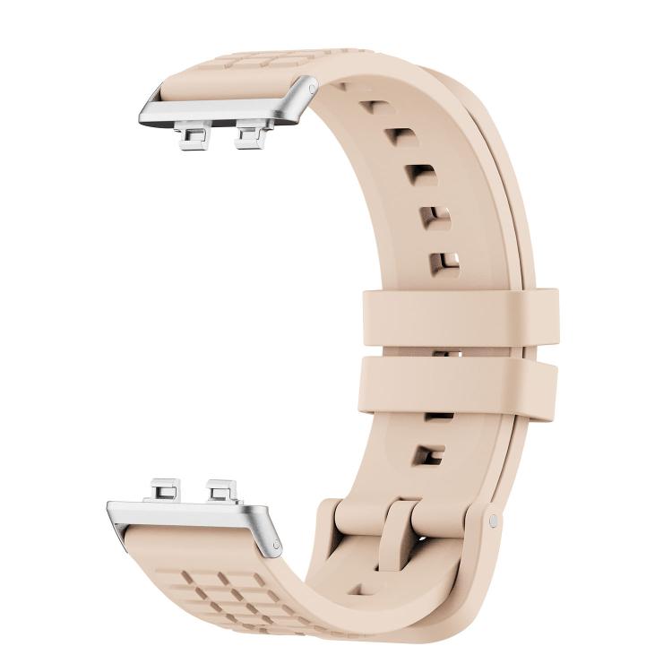 For Huawei Band 11 / Band 11 Pro Knurled Texture Solid Color Silicone Watch Band