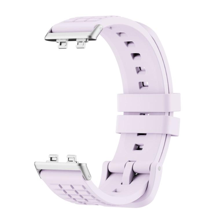For Huawei Band 11 / Band 11 Pro Knurled Texture Solid Color Silicone Watch Band