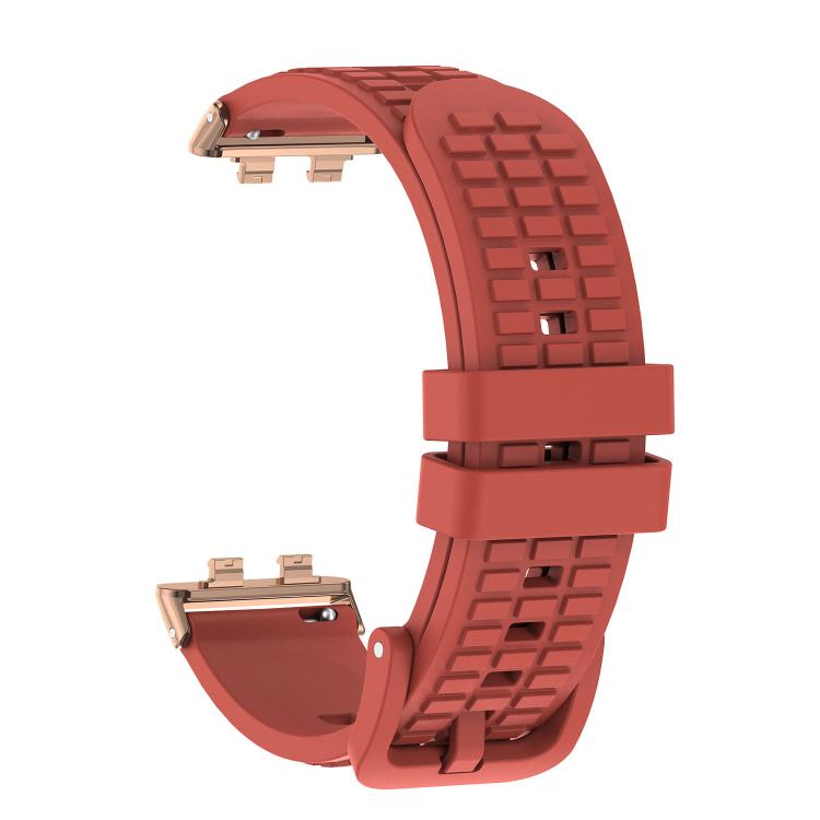 For Huawei Band 11 / Band 11 Pro Knurled Texture Solid Color Silicone Watch Band