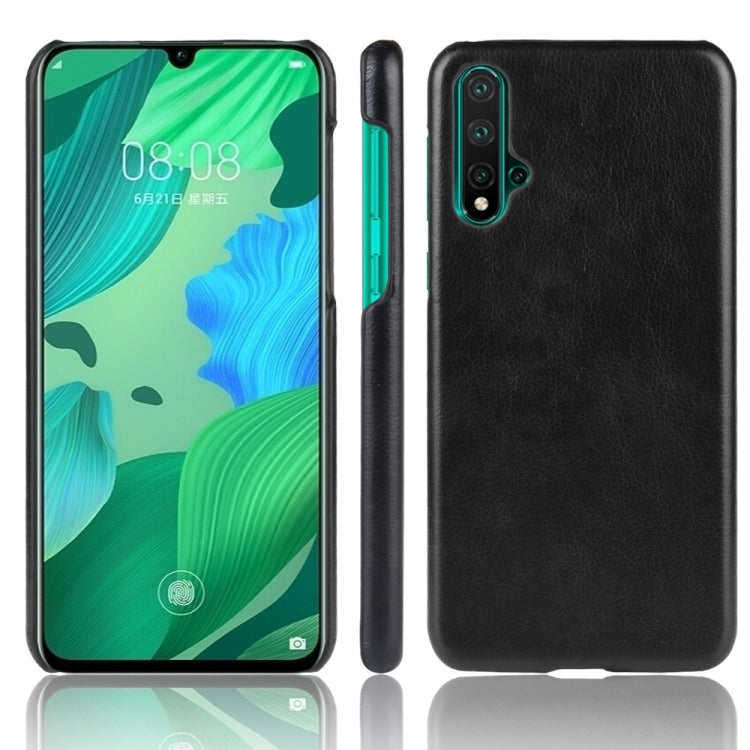 Shockproof Litchi Texture PC + PU Case For Huawei Nova 5 / Nova 5 Pro