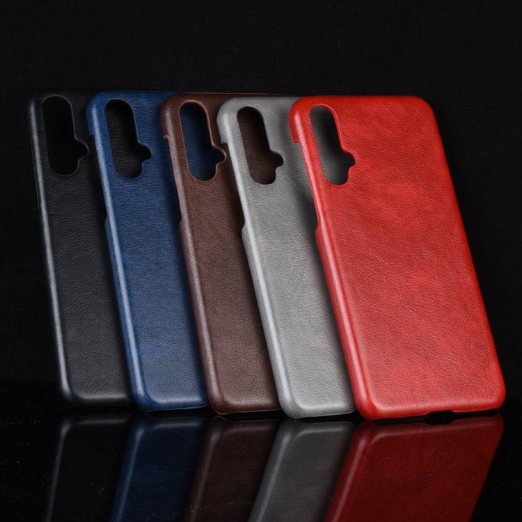 Shockproof Litchi Texture PC + PU Case For Huawei Nova 5 / Nova 5 Pro