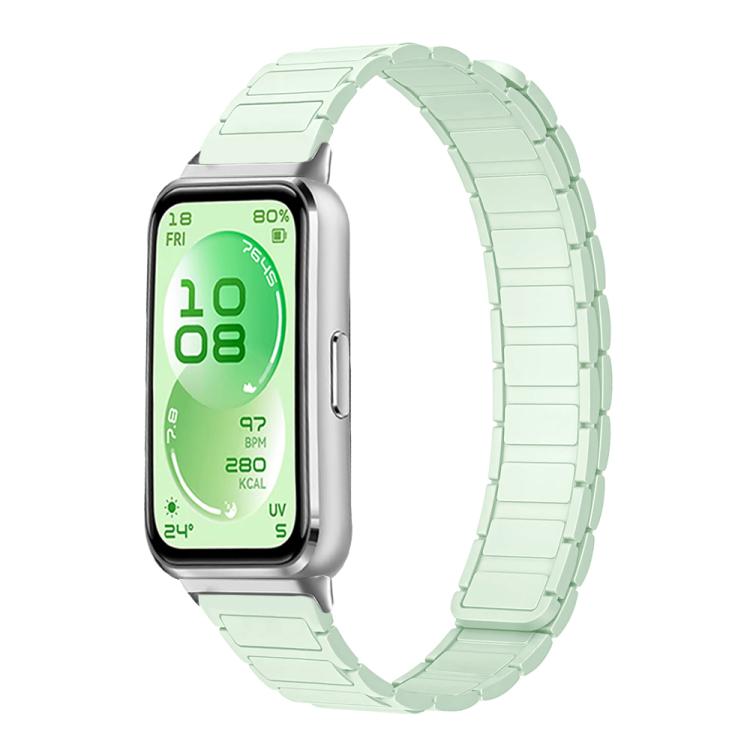 For Huawei Band 11 / Band 11 Pro Tri-beads I-shaped Slim Magnetic Silicone Watch Band