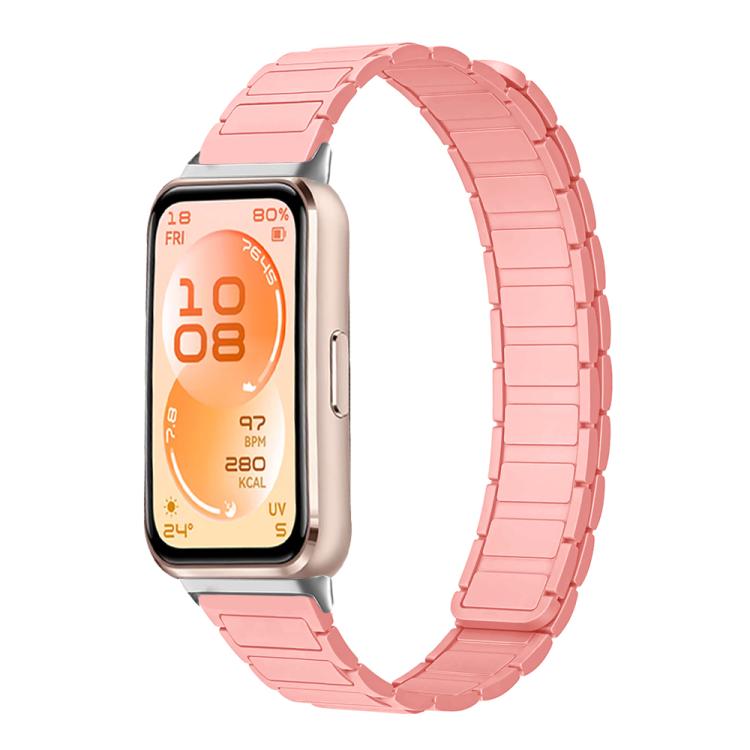 For Huawei Band 11 / Band 11 Pro Tri-beads I-shaped Slim Magnetic Silicone Watch Band