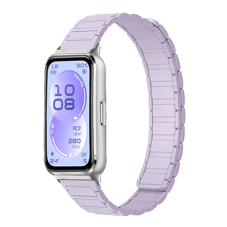 For Huawei Band 11 / Band 11 Pro Tri-beads I-shaped Slim Magnetic Silicone Watch Band