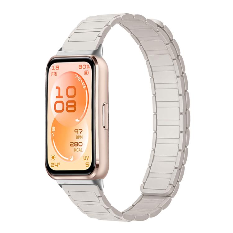 For Huawei Band 11 / Band 11 Pro Tri-beads I-shaped Slim Magnetic Silicone Watch Band