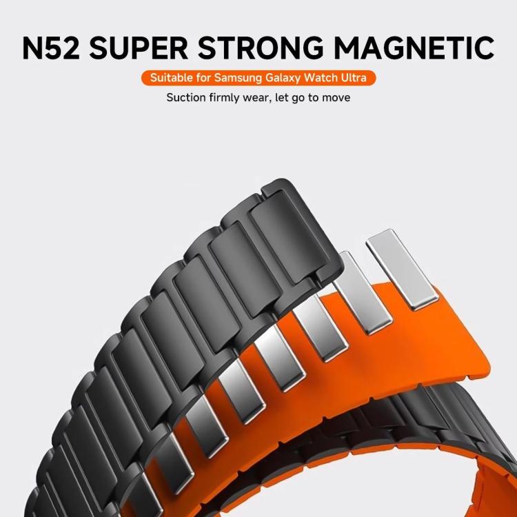 For Huawei Band 11 / Band 11 Pro Tri-beads I-shaped Slim Magnetic Silicone Watch Band