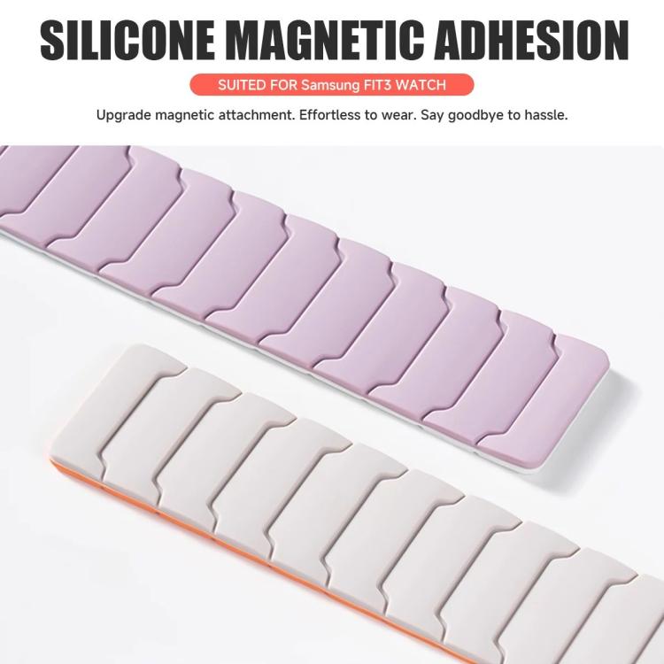 For Huawei Band 11 / Band 11 Pro Armor Texture Magnetic Silicone Watch Band