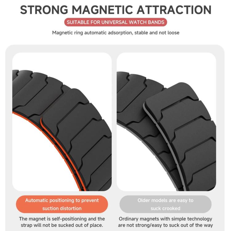 For Huawei Band 11 / Band 11 Pro Armor Texture Magnetic Silicone Watch Band