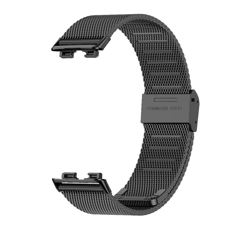 For Huawei Band 11 / Band 11 Pro Milanese Buckle Stainless Steel Metal Watch Band