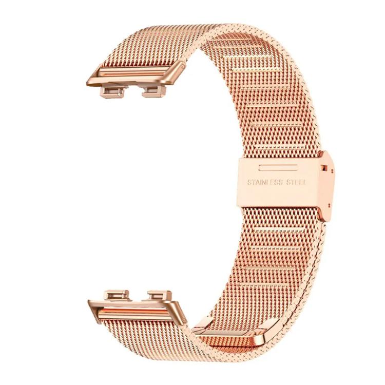 For Huawei Band 11 / Band 11 Pro Milanese Buckle Stainless Steel Metal Watch Band