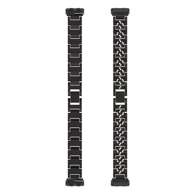 For Huawei Band 11 / Band 11 Pro Three Beads Full Diamond Metal Watch Band